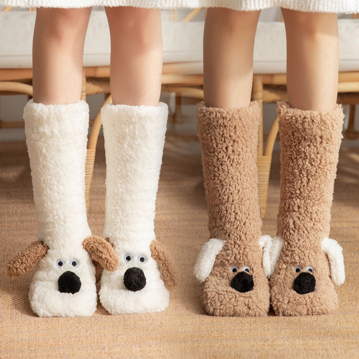 Cute Floor Socks Winter Warm Non-slip Plush Socks Glam Girls - FZ ALLURES