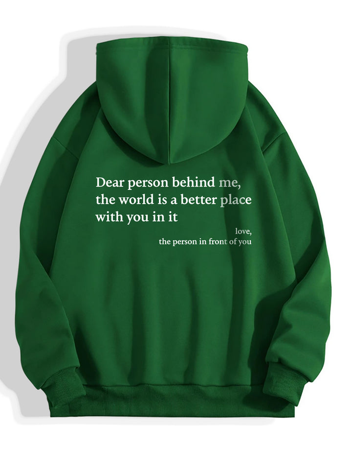 Unisex Trendy Hoodies - World is a Better Place with you. - FZ ALLURES