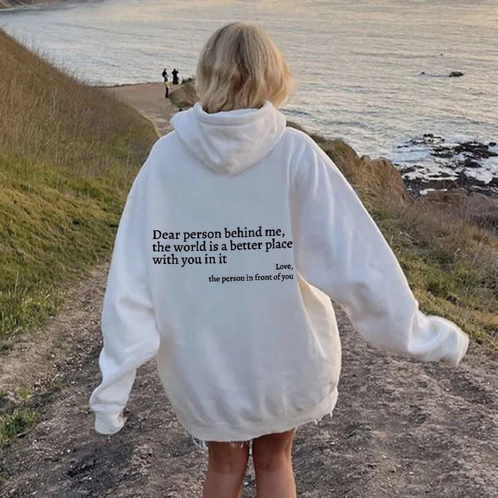 Unisex Trendy Hoodies - World is a Better Place with you. - FZ ALLURES