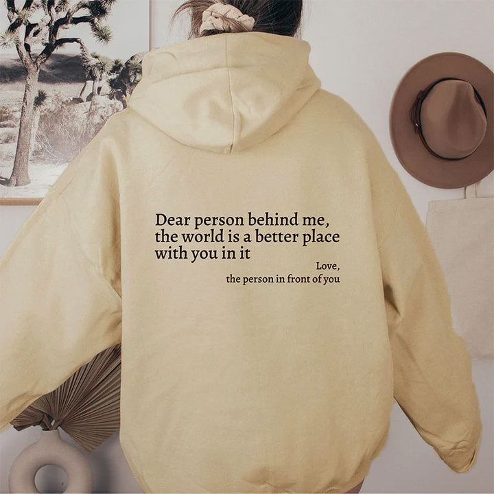 Unisex Trendy Hoodies - World is a Better Place with you. - FZ ALLURES