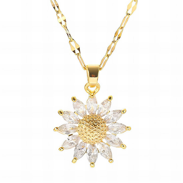 18K GOLD PLATED SS "FLOWER NECKLACE" - FZ ALLURES