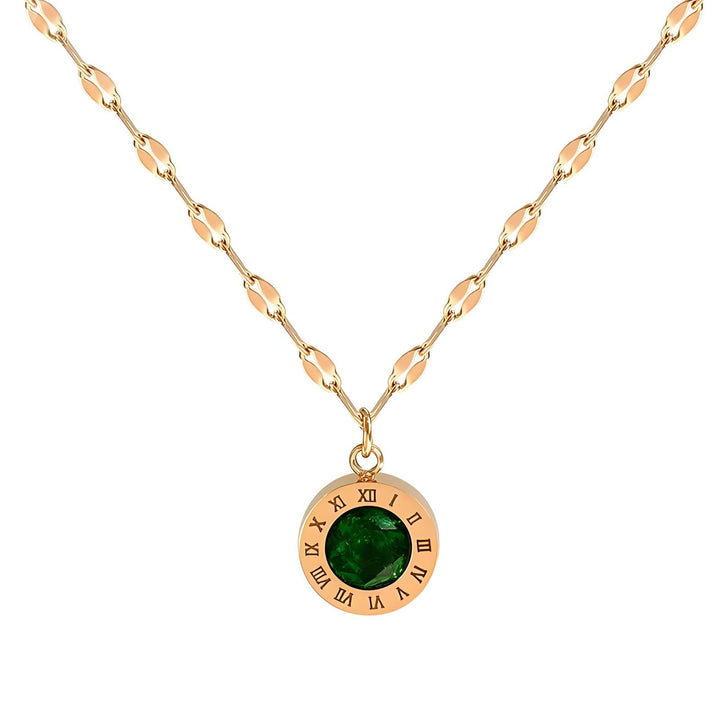 18K GOLD PLATED SS "Roman Green" Necklace - FZ ALLURES