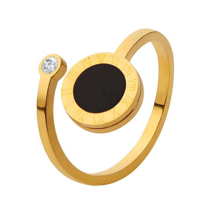 18K GOLD PLATED SS "Roman Ring" - FZ ALLURES