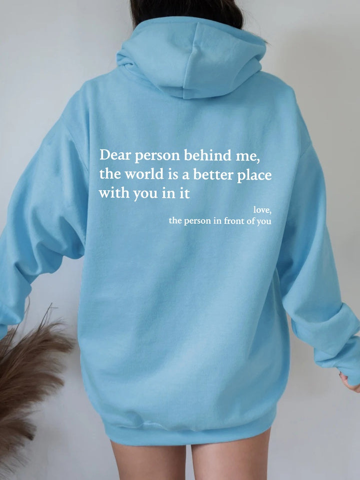 Unisex Trendy Hoodies - World is a Better Place with you. - FZ ALLURES