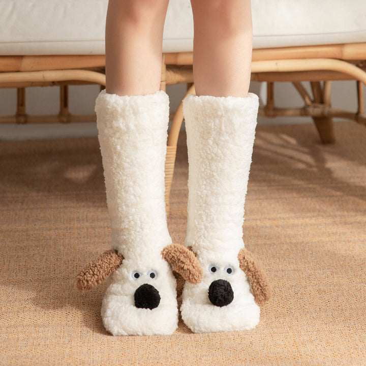 Cute Floor Socks Winter Warm Non-slip Plush Socks Glam Girls - FZ ALLURES