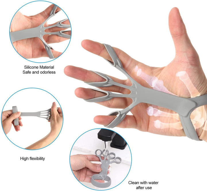 Silicone Grip Finger Exercise Stretcher - Rehabilitation Training To Relieve Pain - FZ ALLURES